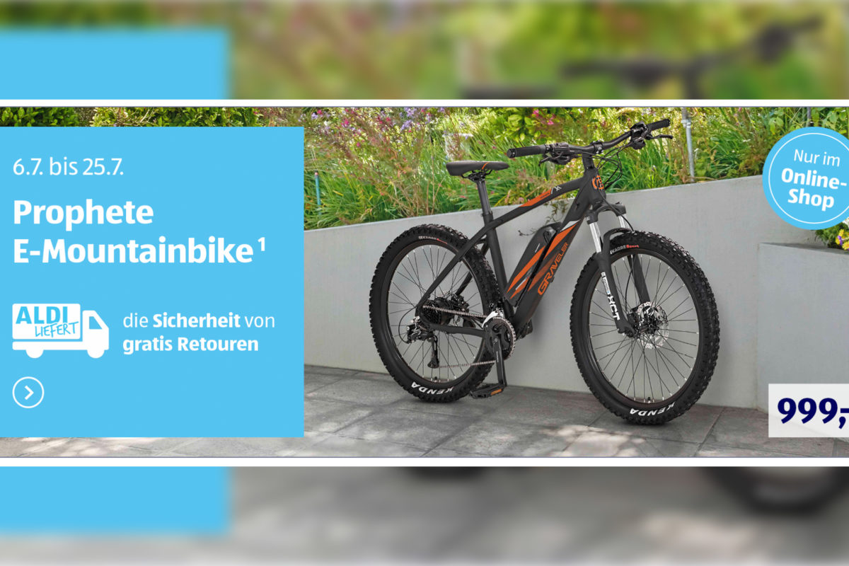 e-MTB für 969 EUR: Das Aldi E-Bike Prophete Graveler E-MTB 27,5″ im Check