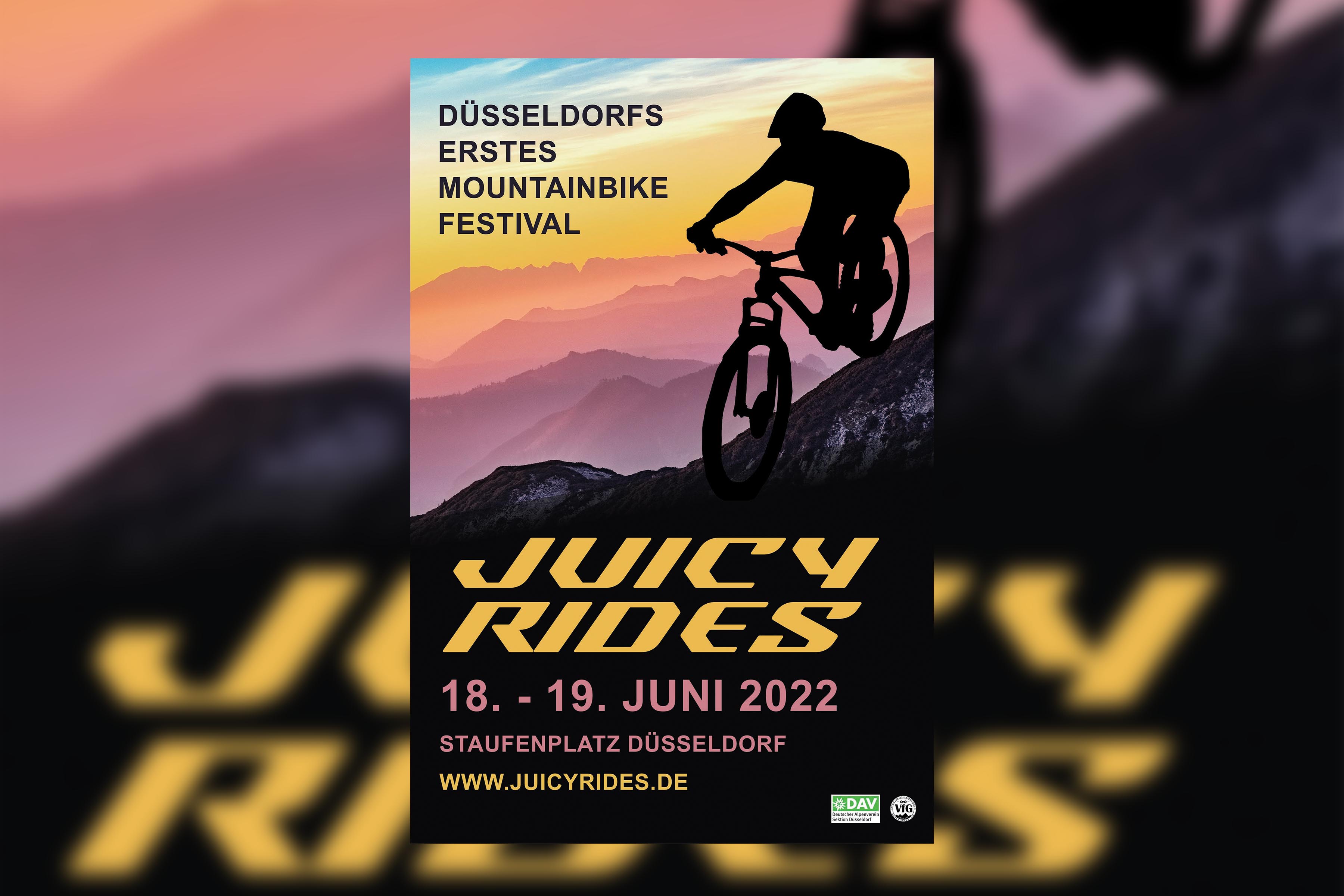 Juicy Rides Mountainbike-Festival: Vom 18. bis 19. Juni 2022 in Düsseldorf