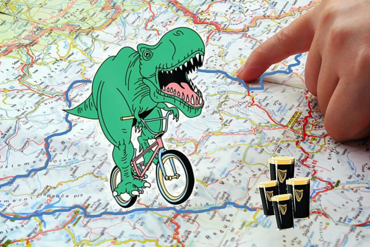 Strava Art Weltrekord: Velociraptor in Frankreich gesichtet