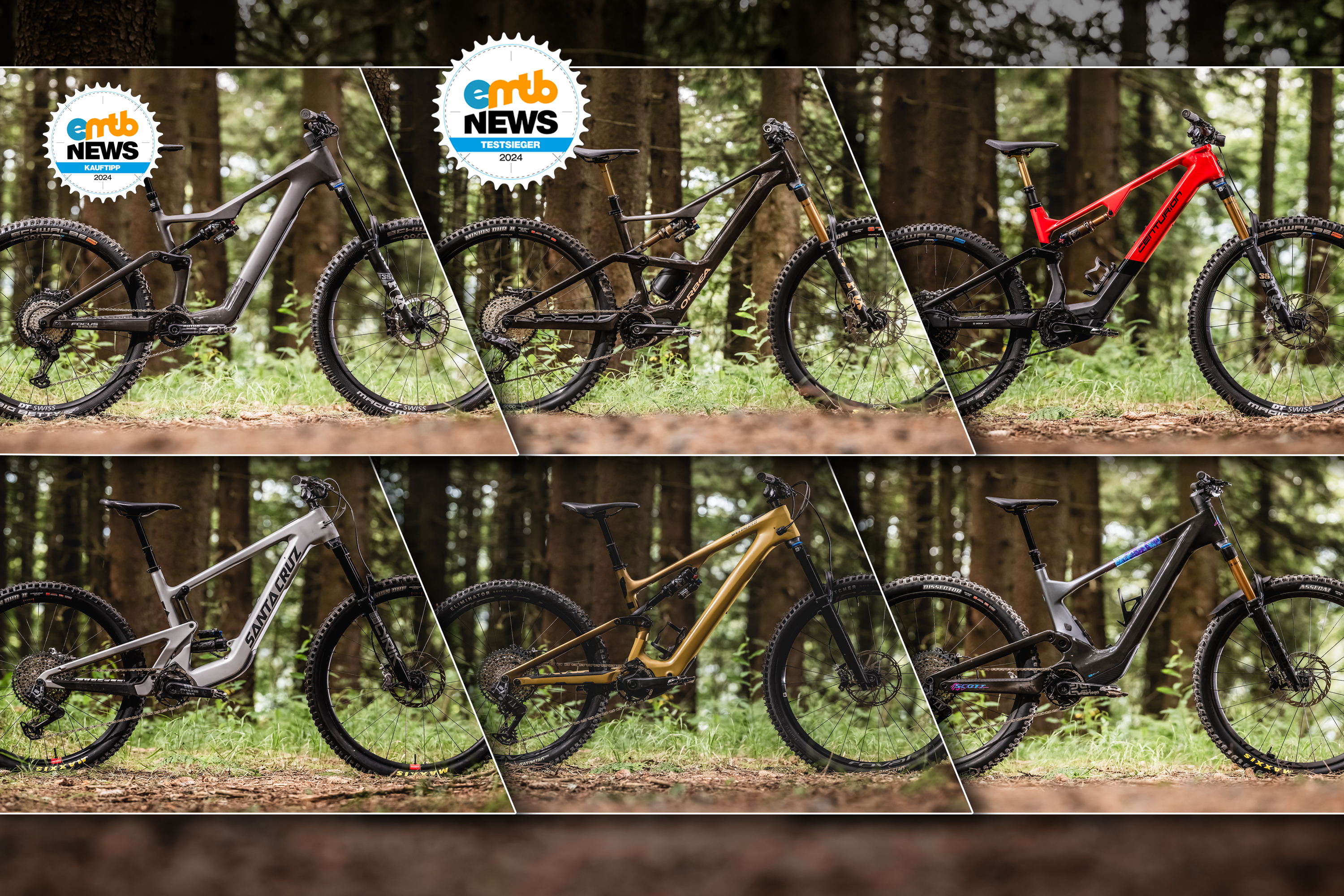 Centurion, Focus, Orbea, Santa Cruz, Scott und Specialized: Großer Vergleichstest „Light-E-MTB“