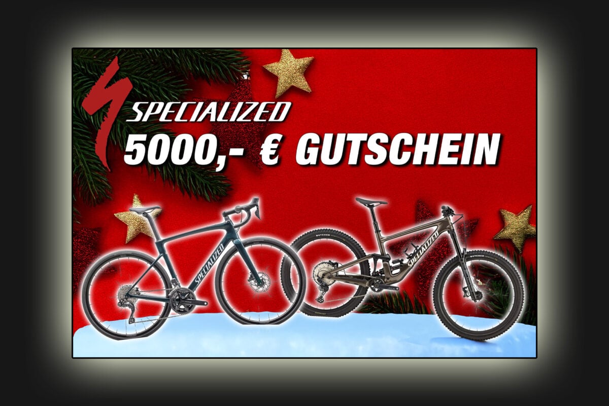 Adventsverlosung für WBR [Hauptgewinn]: 5000 € Specialized-Gutschein